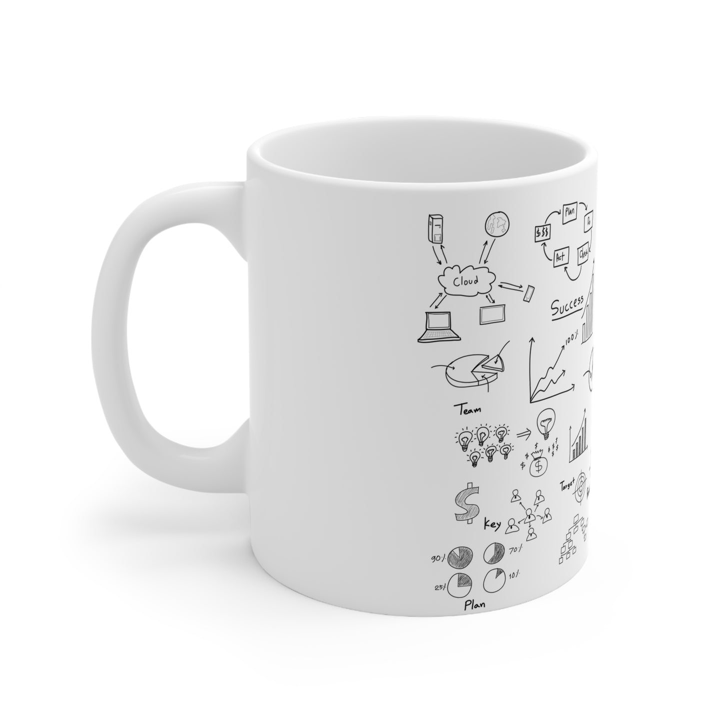 Ceramic Coffee Cups, 11oz, 15oz